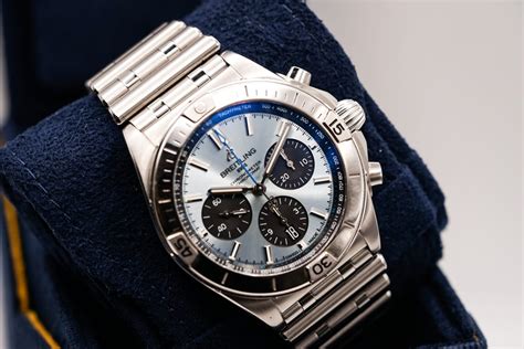 breitling chronomat ice blue|breitling chronomat b01 42mm.